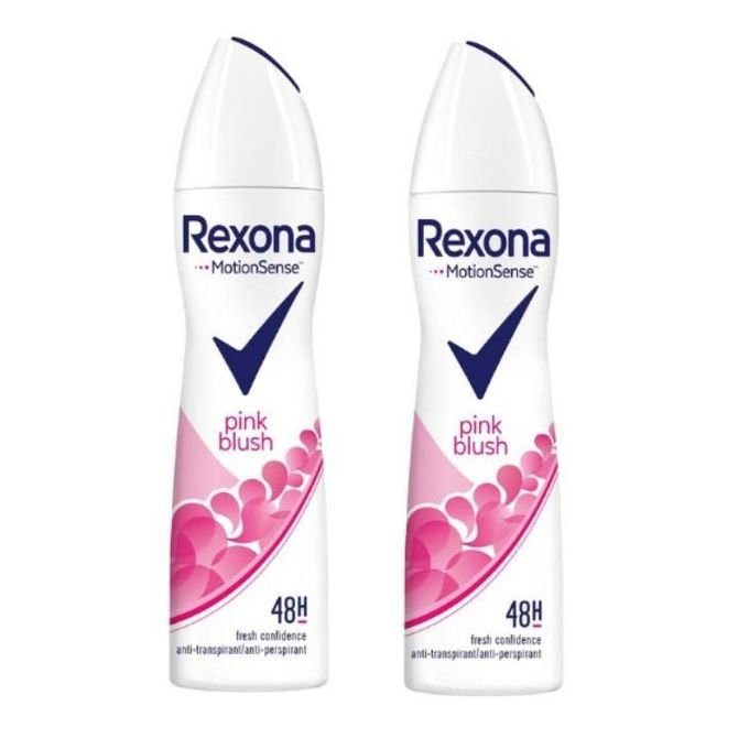 Rexona Spray Anti-transpirant Pink Blush Motionsense 48h - Paquet de 2 X 200ml - Image 1 of 3