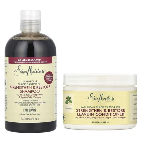 Shea Moisture Shampoing & Leave-in Restore Huile de Ricin Noire Jamaïcaine - Image 1 of 1