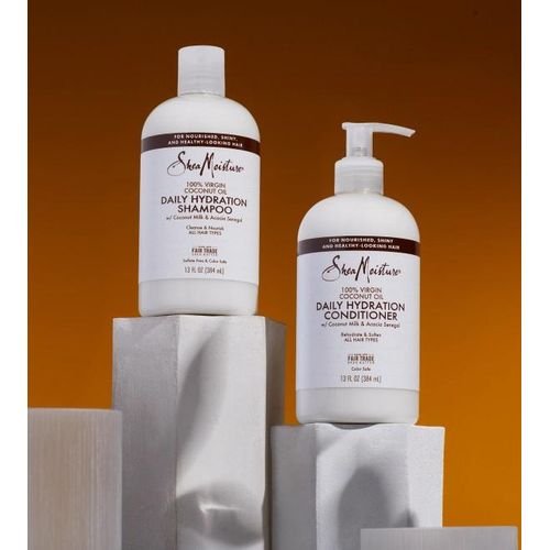 Shea Moisture Shampoing & Conditionner Hydratation Quotidienne Huile de Coco 100% Vierge - Image 1 of 1