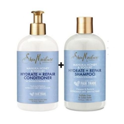 Shea Moisture Manuka & Yogourt Shampooing & Après-shampooing Soin Réparateur & Hydratant - Image 1 of 1