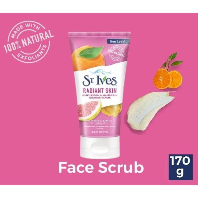 St Ives Scrub Désincrustant au Citron Rose et Mandarine, Peau Radieuse- 170g - Image 1 of 4