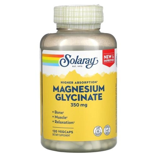Glycinate de Magnésium à Haute Absorption, 350 Mg - 120 Capsules - Image 1 of 1