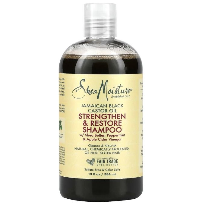 Huile de Ricin Noire Jamaïcaine, Shampooing Fortifiant et Réparateur - Image 1 of 1