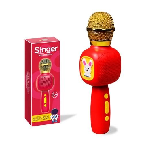 Microphone Karaoké Enfant Bluetooth avec Changeur de Voix et Enregistrement Vocal - Image 1 of 4