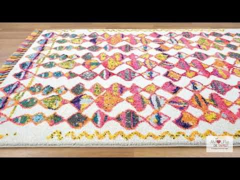Tapis Berber Tribal Mk 01 Multicolore - Image 1 of 4