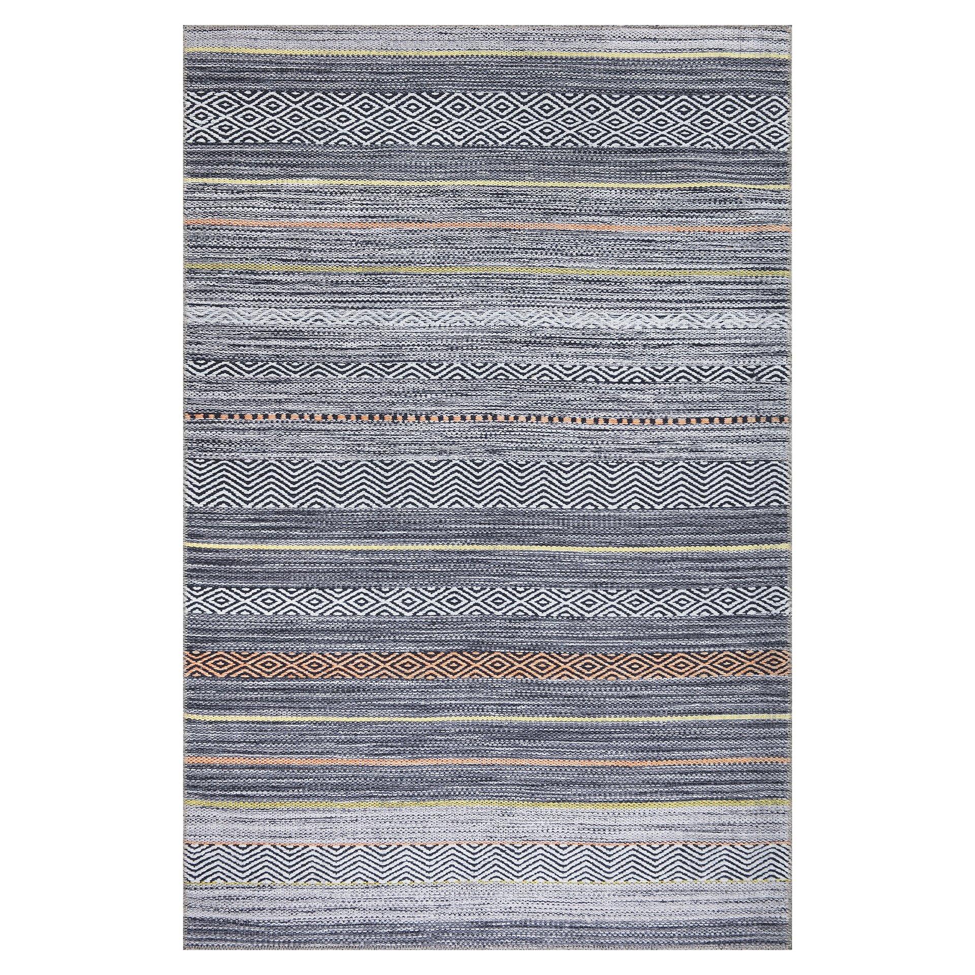 Tapis Nobasta Gris, Orange, Jaune, Blanc - Image 1 of 4