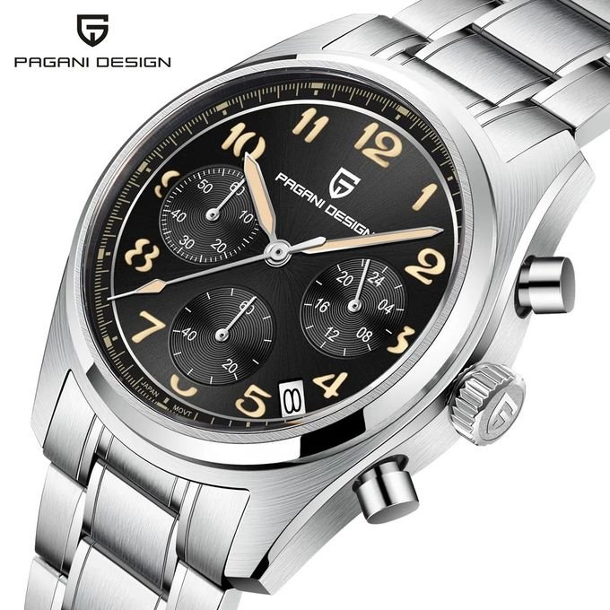 Montre à Quartz Pilote en Acier Inoxydable Saphir - Image 1 of 1