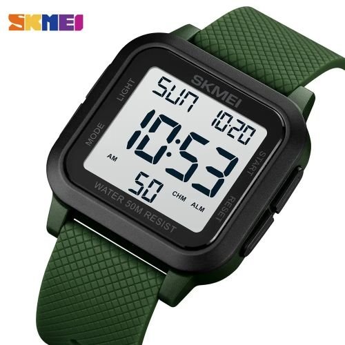 Montre Électronique Réveil Led Lumineux Étanche Sport - Image 1 of 3
