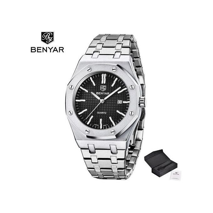 Montre à Quartz pour Homme, en Acier Inoxydable - Image 1 of 1
