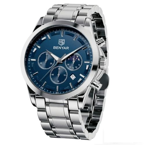 Montre Bracelet Quartz pour Hommes Etanche Chronographe - Image 1 of 2