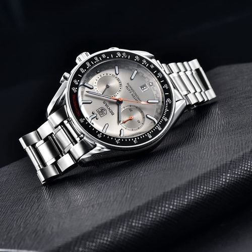 Montre Bracelet Argent pour Hommes Quartz Chronographe - Image 1 of 2
