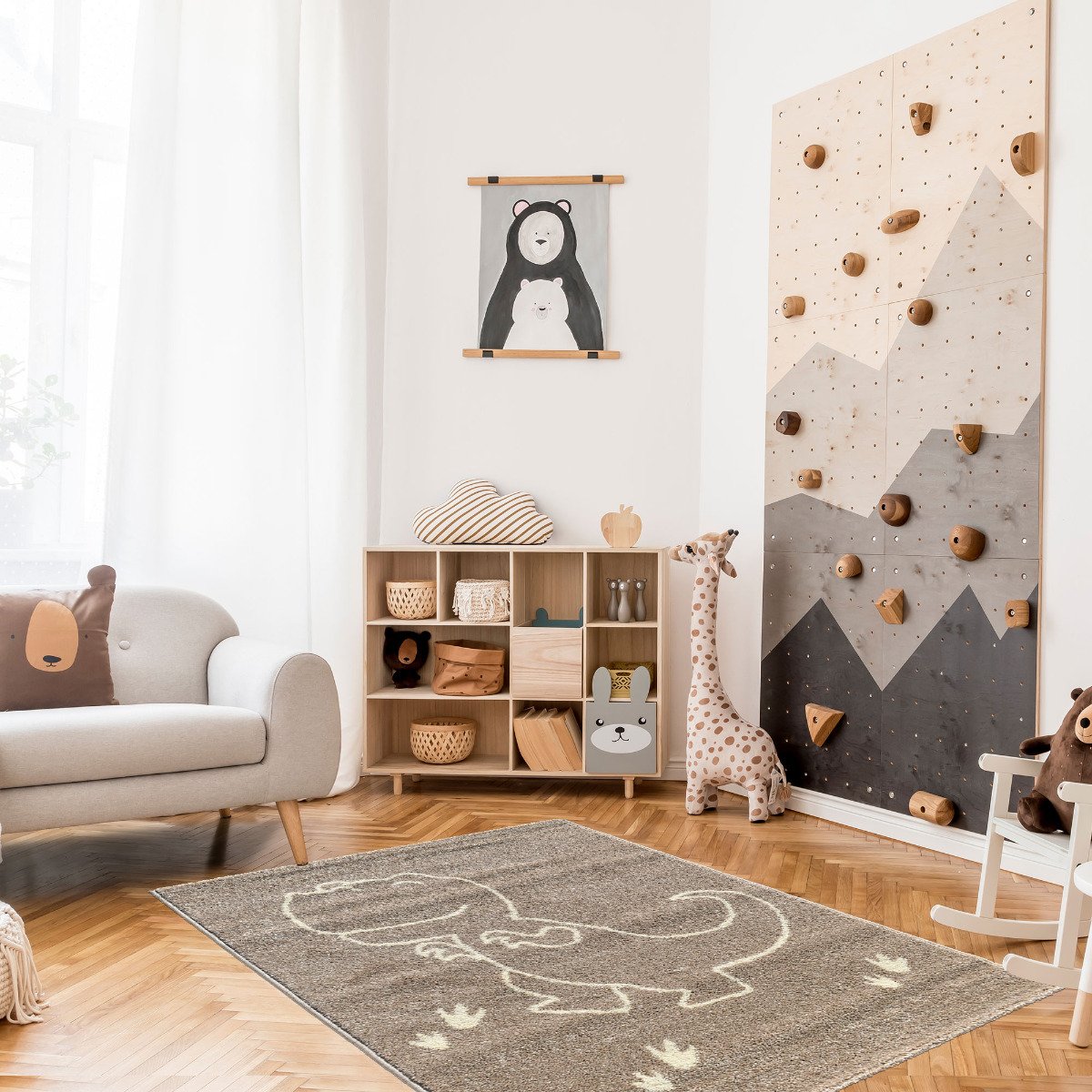 Tapis Dino Taupe - Image 1 of 4