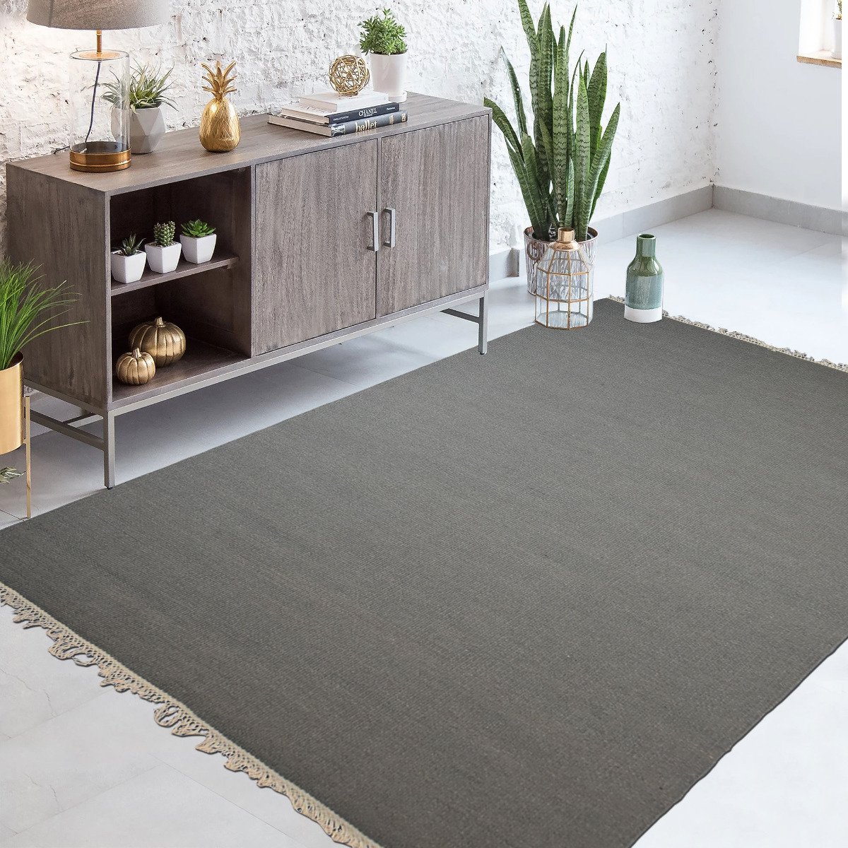 Tapis Baya Ibay Gris Souris - Image 1 of 4