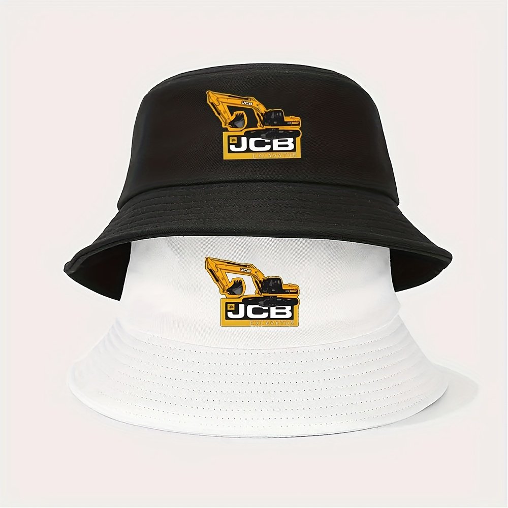 Chapeaux 2pcs Seau Logo JCB Design Construction Orange - Image 1 of 1