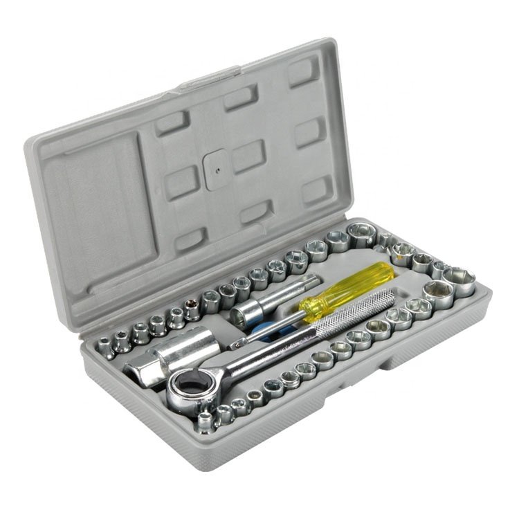 Jeu de 40 Clés à Douille Combinées, Ensemble Complet pour Travaux Manuels - Image 1 of 1