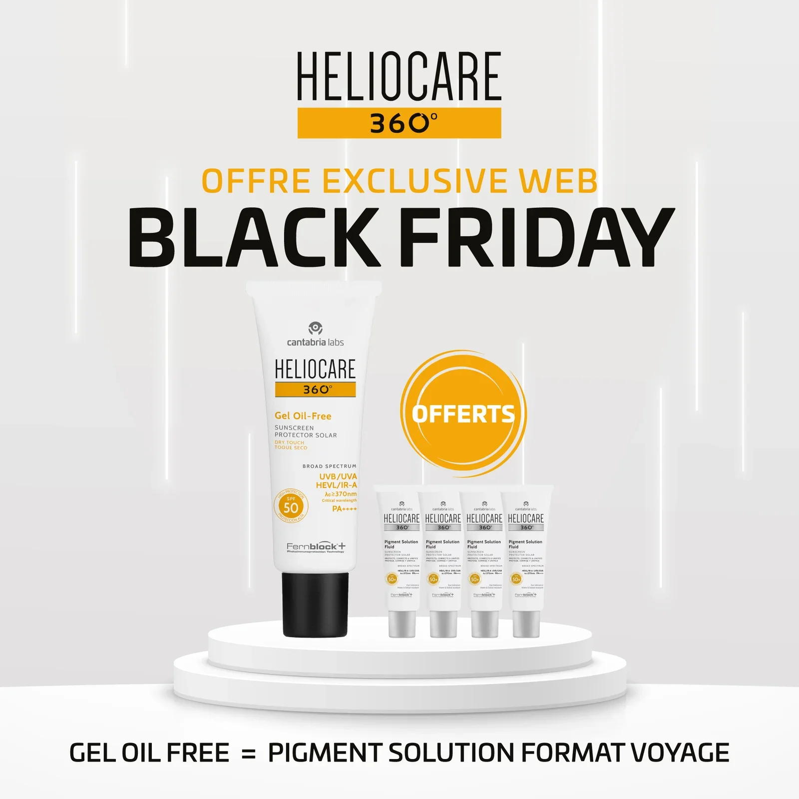 Heliocare 360º Gel Oil-free Spf 50 – = 4 Miniatures Offertes - Image 1 of 1