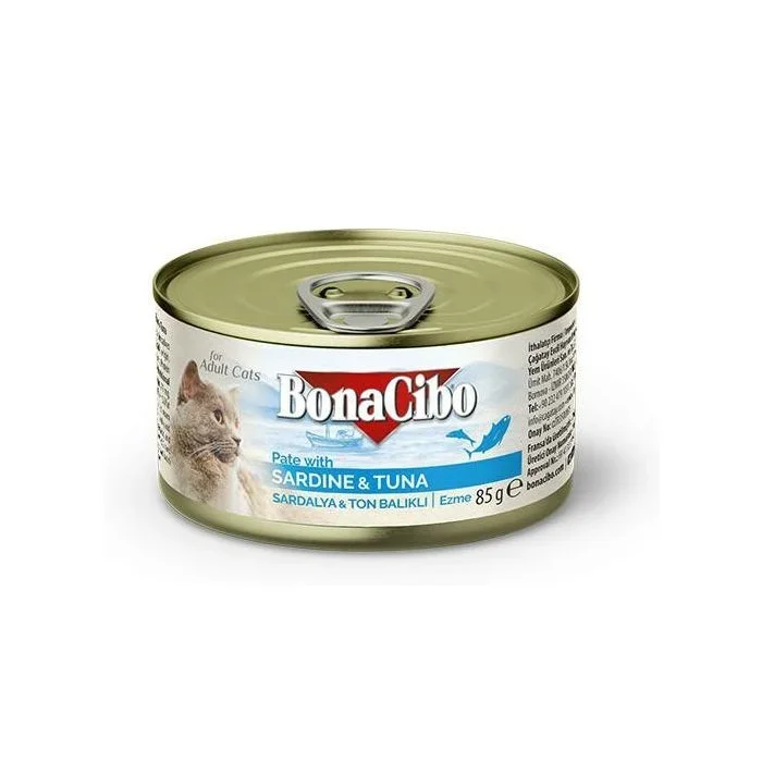 Bonacibo Pâté De Sardine Et De Thon Pour Chat Adulte 85g - Image 1 of 1