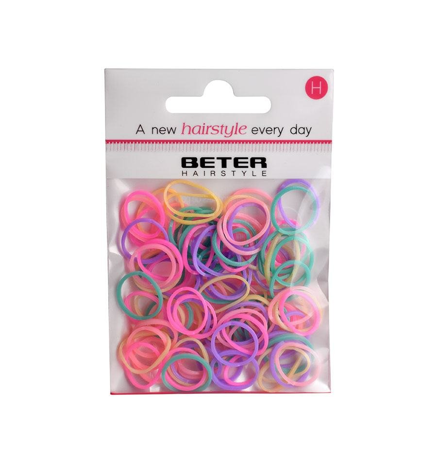 100 mini élastiques à cheveux en silicone - Image 1 of 2