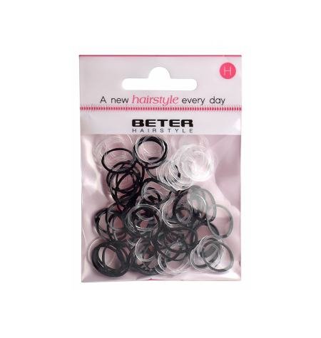100 mini élastiques à cheveux en silicone - Image 1 of 2