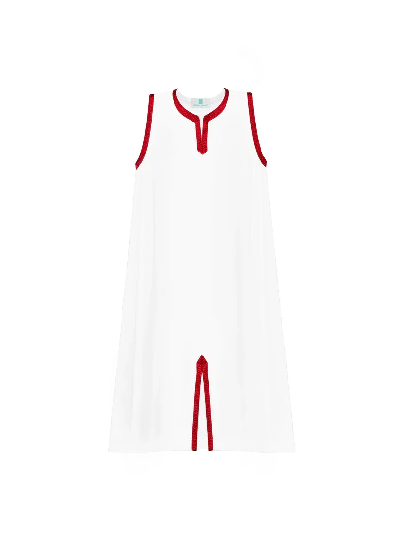 Jellaba Rouge Rubis pour fille - Image 1 of 4