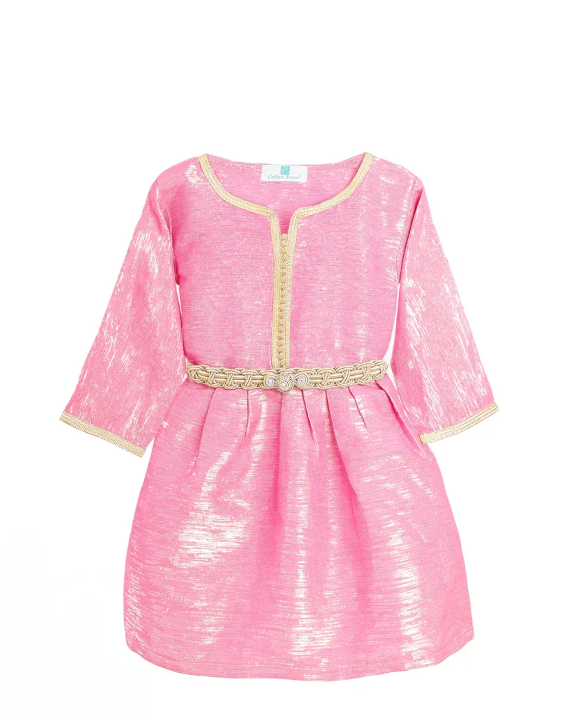 Caftan avec Manches en shantung de soie - Image 1 of 3