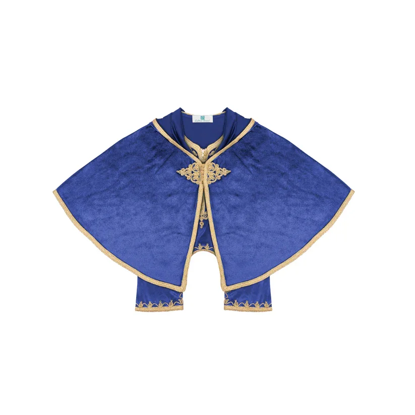 Grenouillère - bleu royal pour bébé avec selham - Image 1 of 4