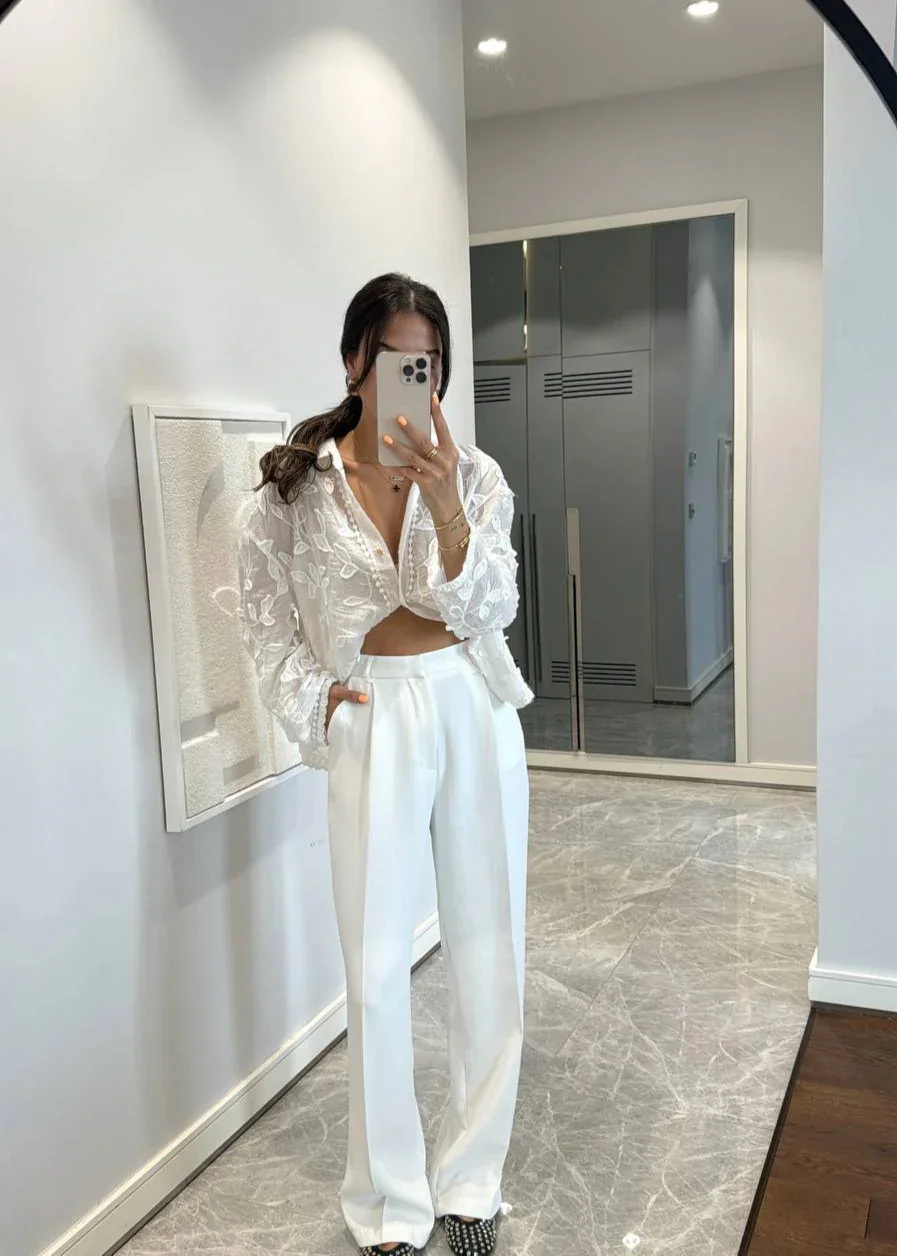 Pantalon Palazzo Fluide - Image 1 of 4