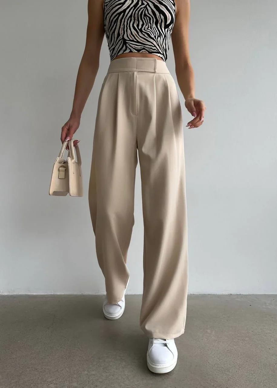 Pantalon Palazzo Avec Scratch  - Image 1 of 3