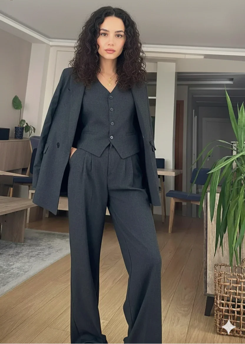 Ensemble Tailleur 3 Pièces - Image 1 of 3