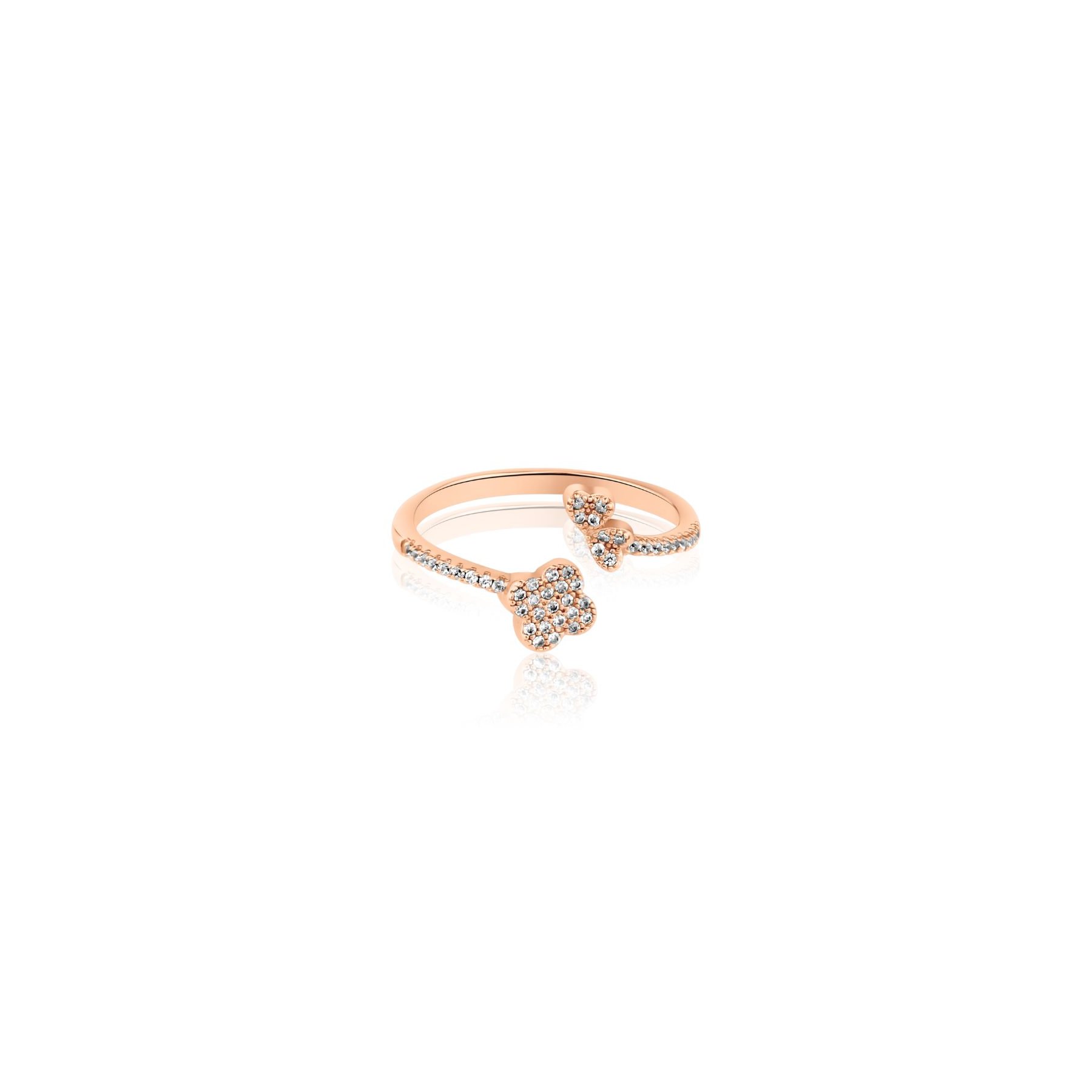 Bague trèfle & papillon - Image 1 of 1