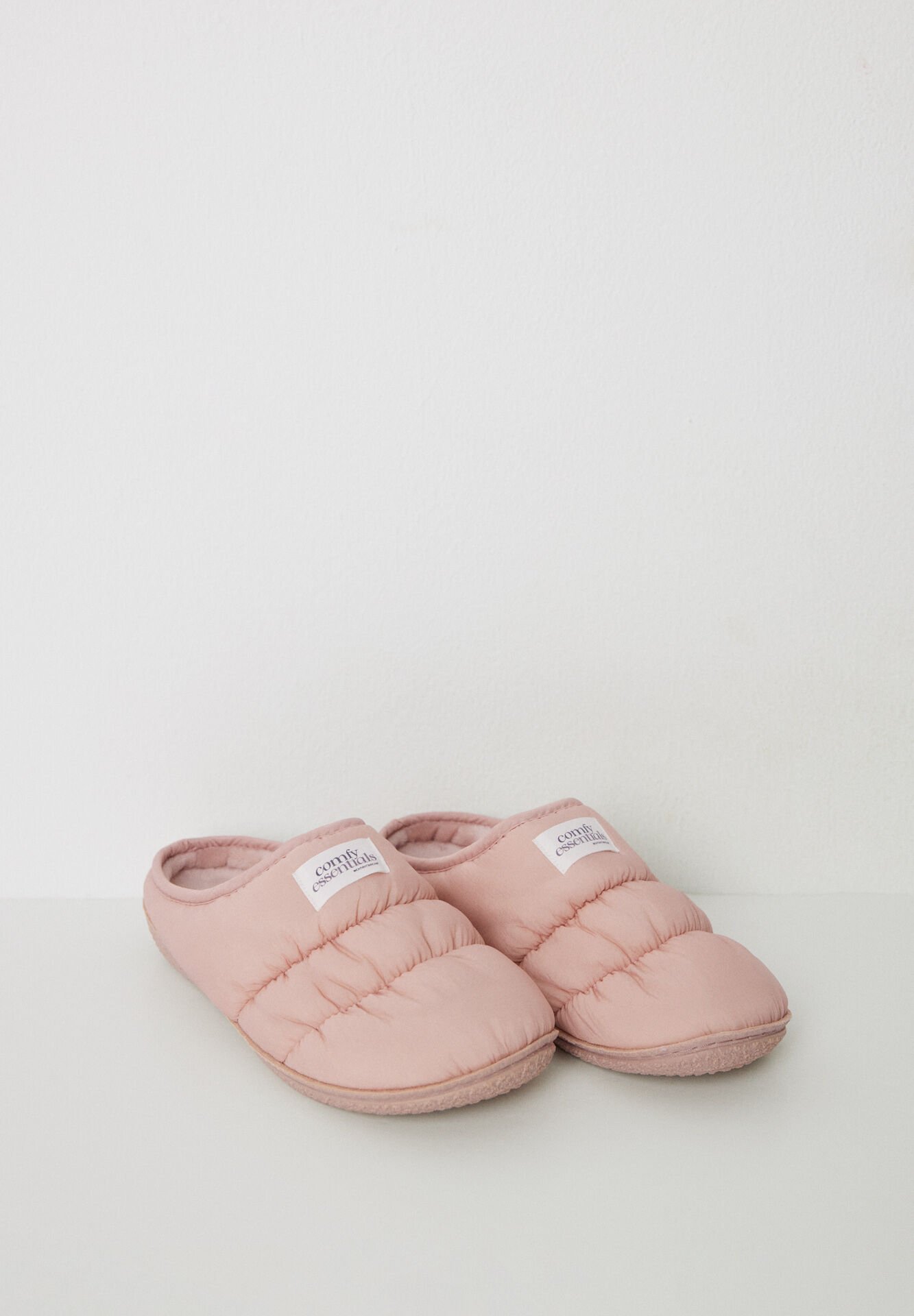 Chaussons en nylon rembourré rose - Image 1 of 4