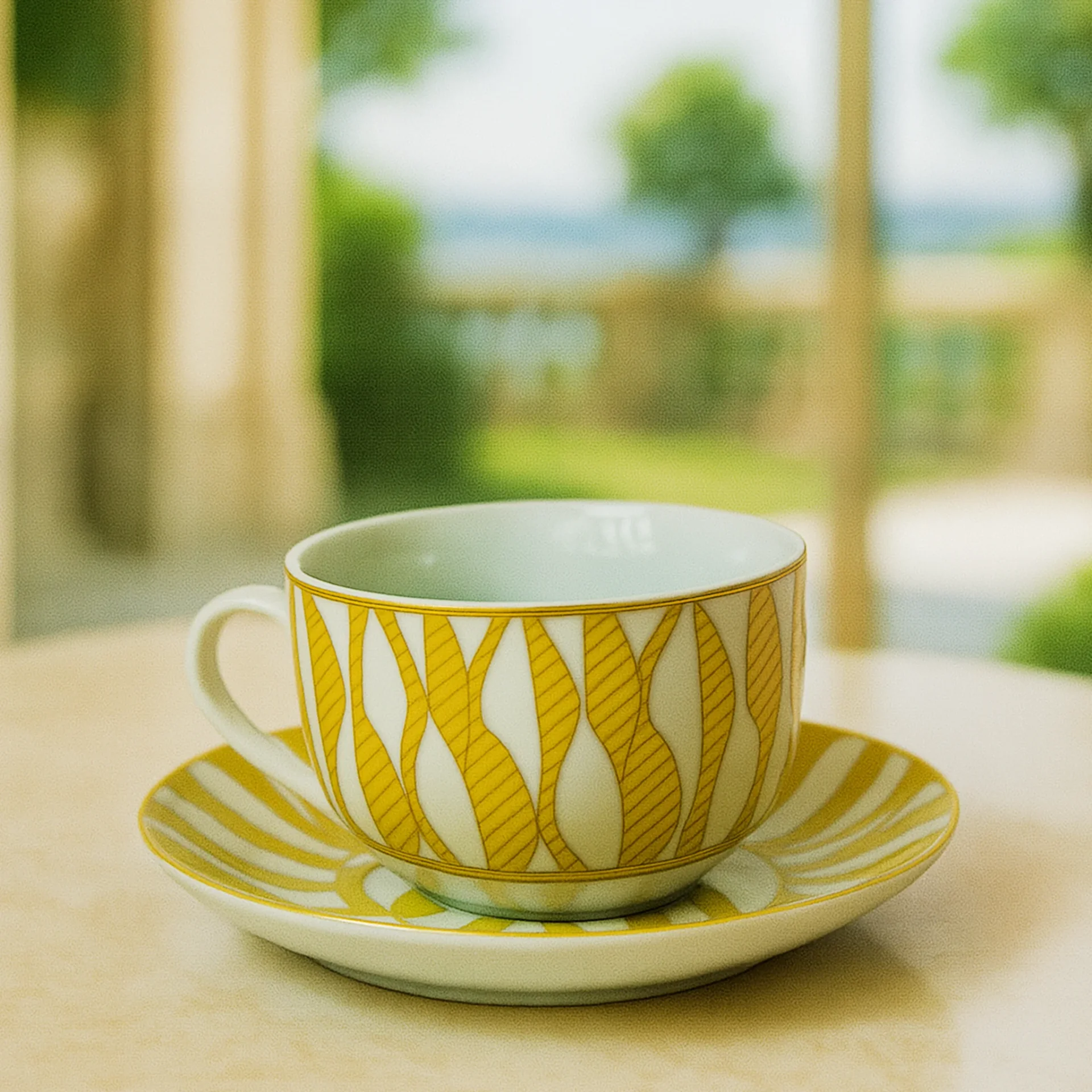 6 Tasses Et 6 Sous-tasses À Café Au Lait - Image 1 of 1