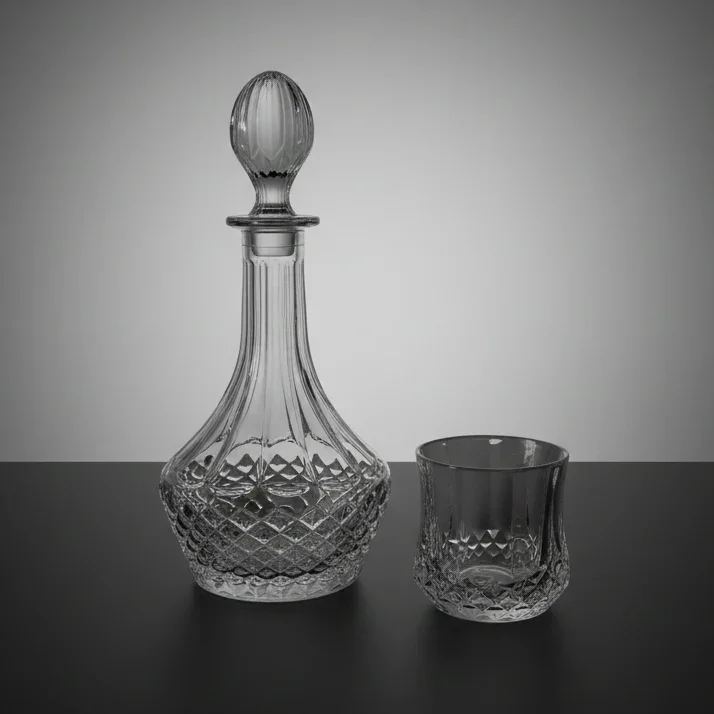 Ensemble carafe et 6 verres classiques taillés - Image 1 of 2
