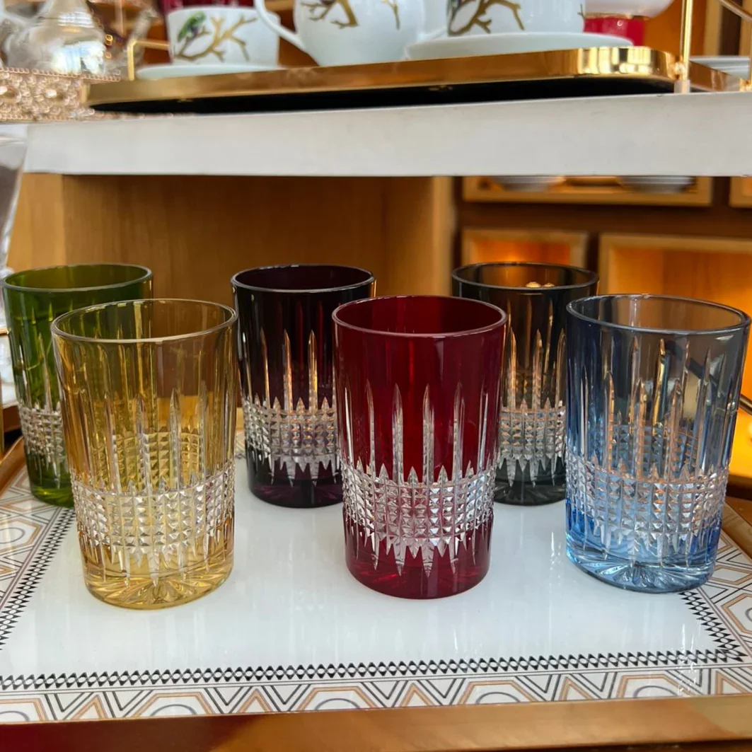 6 Verres à thé Bellar Julia en cristal St Louis - Image 1 of 4