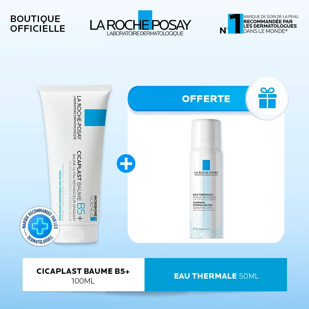 Cicaplast Baume Cicatrisant B5+ Peau Fragilisée | 100ml = Eau Thermale 50ml Offerte - Image 1 of 4