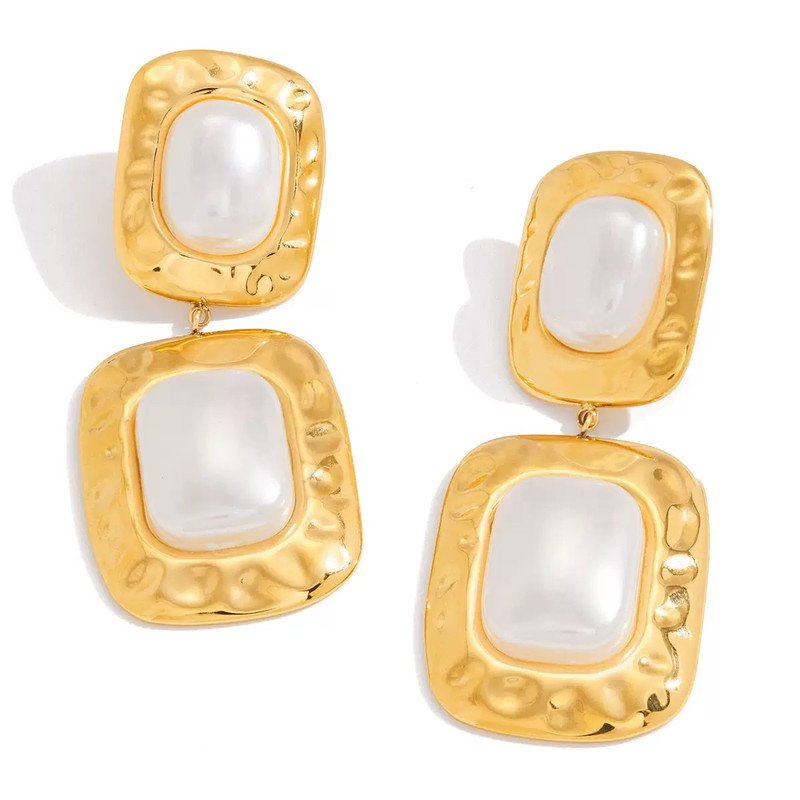 Boucles D'oreilles Plaqué Or Ogn101 - Image 1 of 3