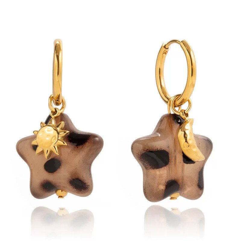 Boucles D'oreilles Plaqué Or Ogn122 - Image 1 of 4