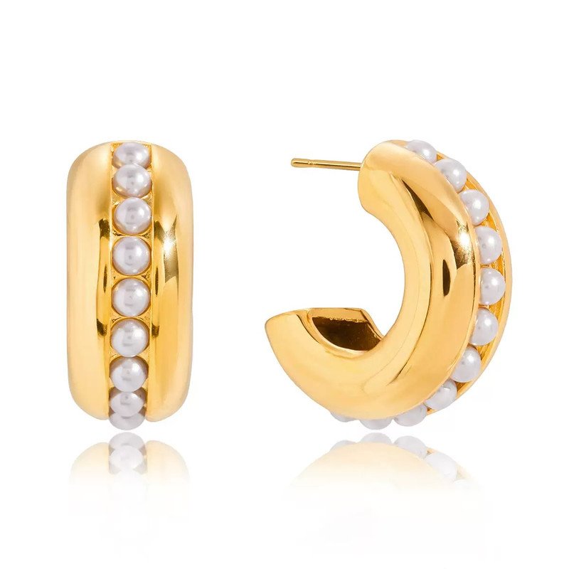 Boucles D'oreilles Plaqué Or Ogn124 - Image 1 of 3