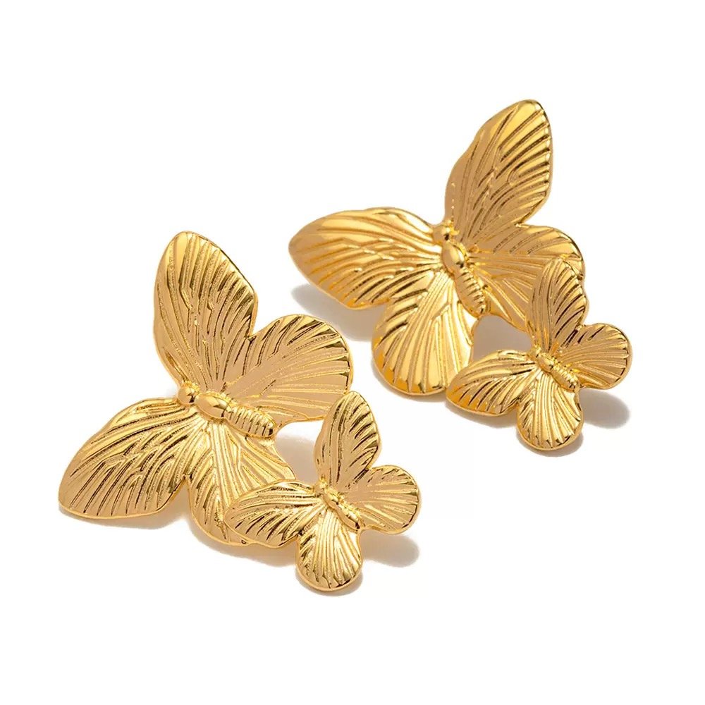 Boucles D'oreilles Plaqué Or Ogn129 - Image 1 of 4