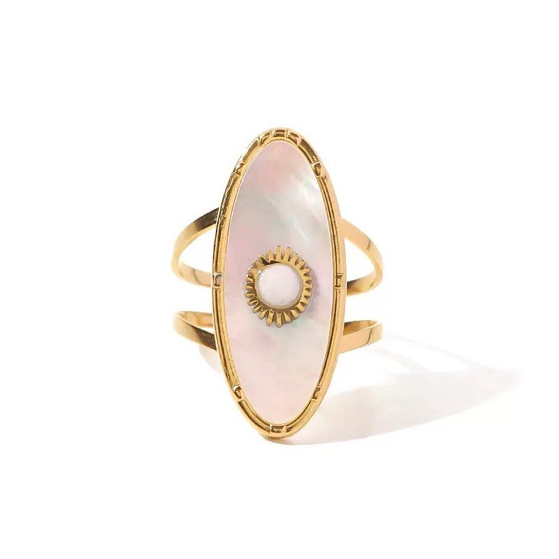 Bague Plaqué  Or Rgn050 - Image 1 of 2