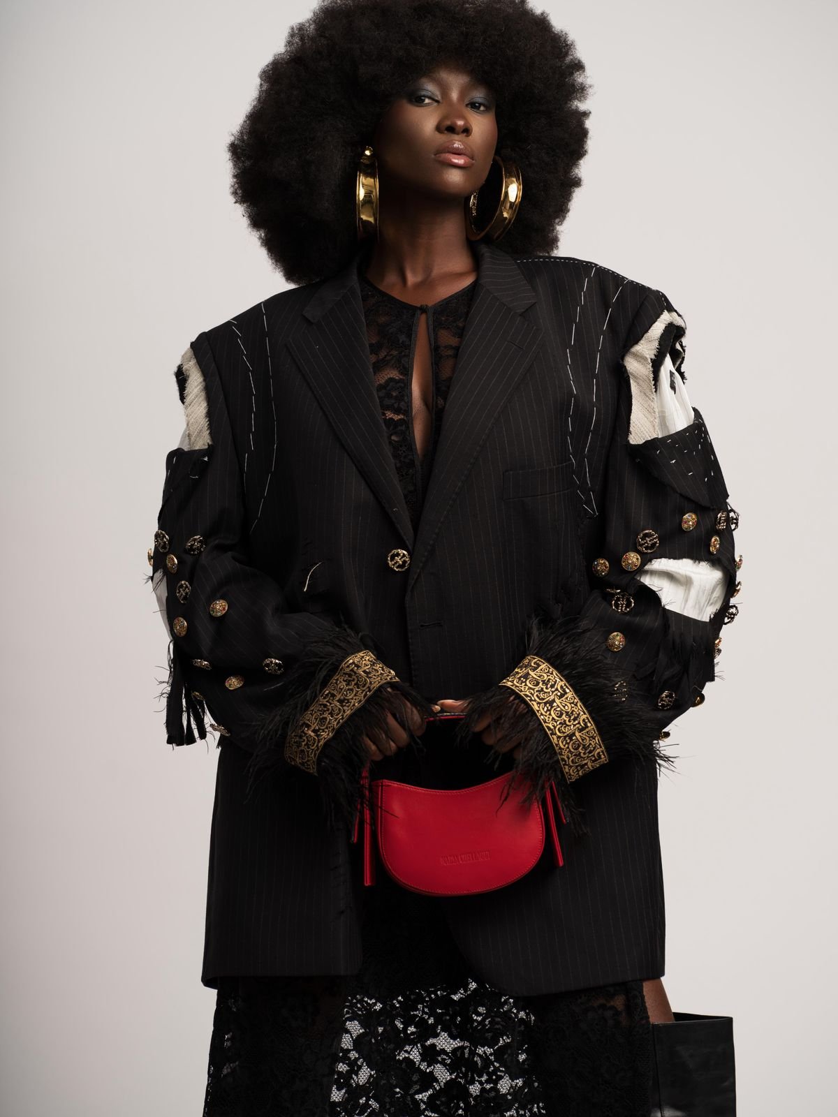 Luxury Black Blazer - Ace Of Spades - Image 1 of 4