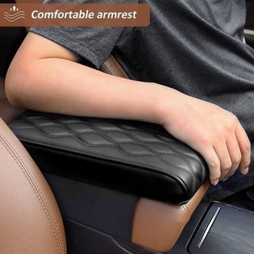 Accoudoir De Voiture En Cuir, Coussin De Protection Pour Console Centrale - Image 1 of 4
