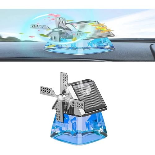 Désodorisant De Voiture Avec Moulin À Vent, Désodorisant À Énergie Solaire - Image 1 of 4