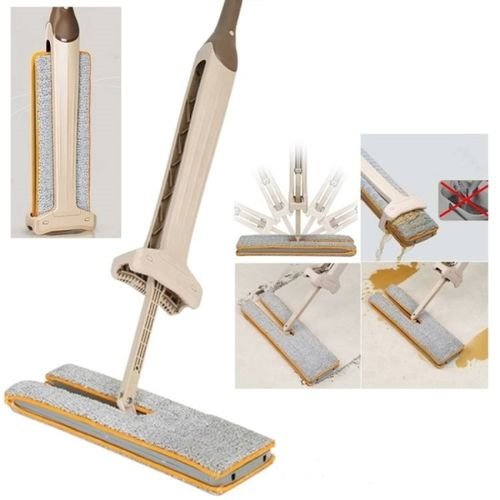 Balai De Nettoyage De Sol Avec Serpillière En Microfibre Pour Cuisine, Maison - Image 1 of 4