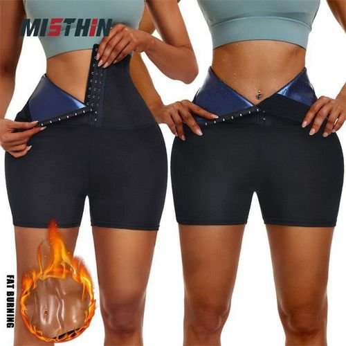Short De Sudation Effet Sauna – Taille Haute, Compression Gainante, Amincissant Pour Fitness Et Perte De Poids, Xxl/xxxl - Image 1 of 4