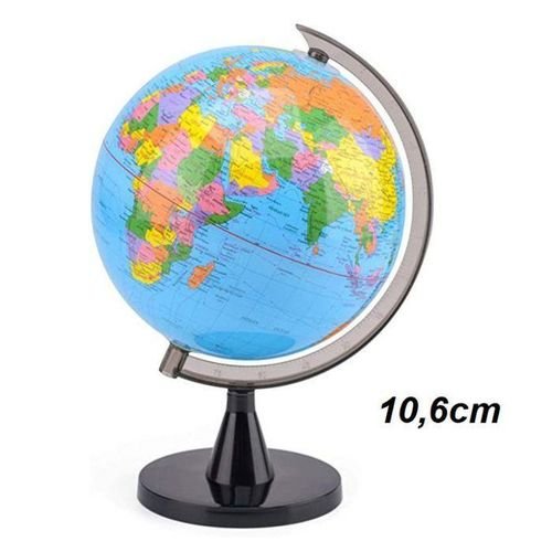 Mini Globe Terrestre Éducatif 10,6 Cm, Carte Du Monde Interactive Pour Enfants Et Adultes - Image 1 of 4