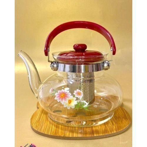Théière Et Cafetière En Verre, Résistant À La Chaleur, Avec Infuser - Image 1 of 4