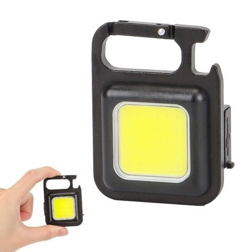Mini Lampe De Poche Porte-clés, Led Rechargeable Portable Avec Crochet, 4 Modes - Image 1 of 4