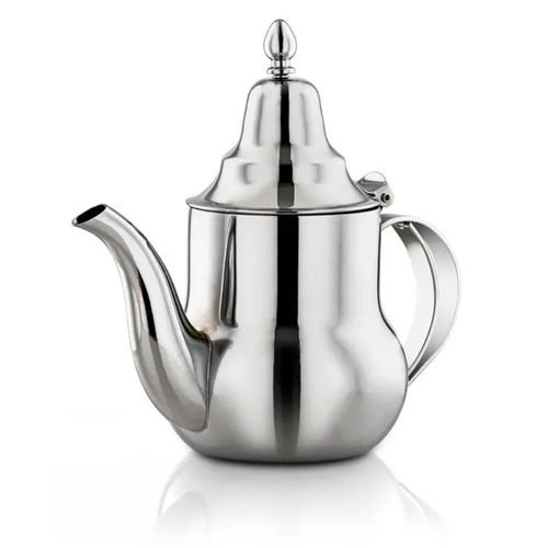 Théière Traditionnelle En Acier Inoxydable 0,6l – Argent - Image 1 of 4