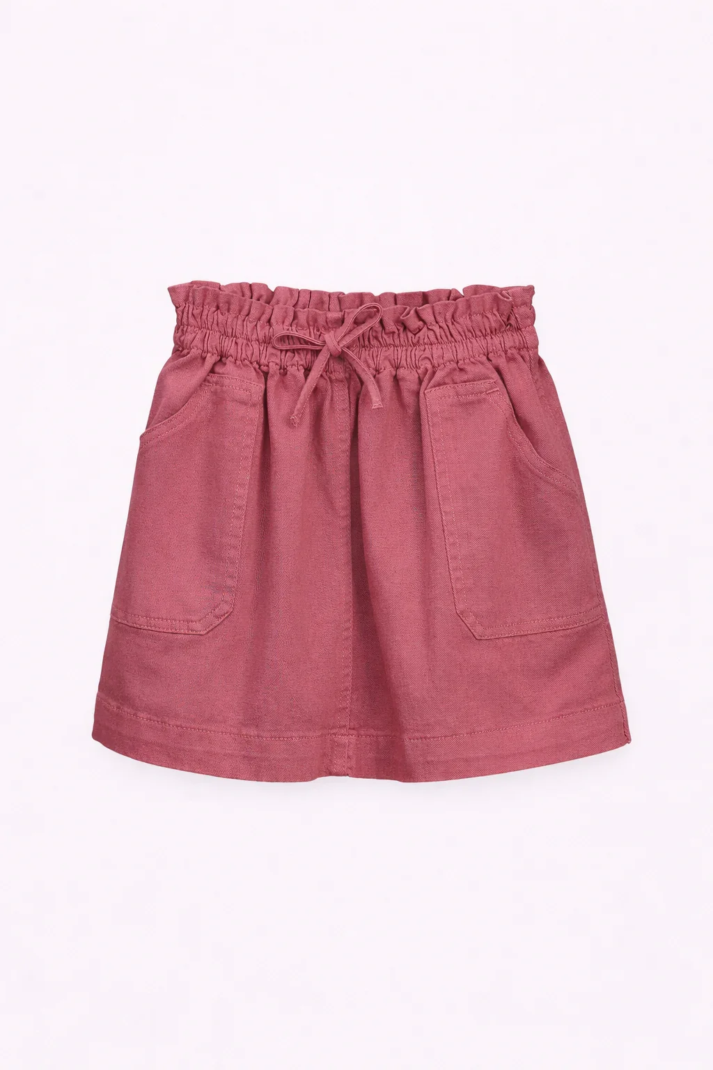 Jupe Fille En Gabardine – Taille Élastique - Image 1 of 2